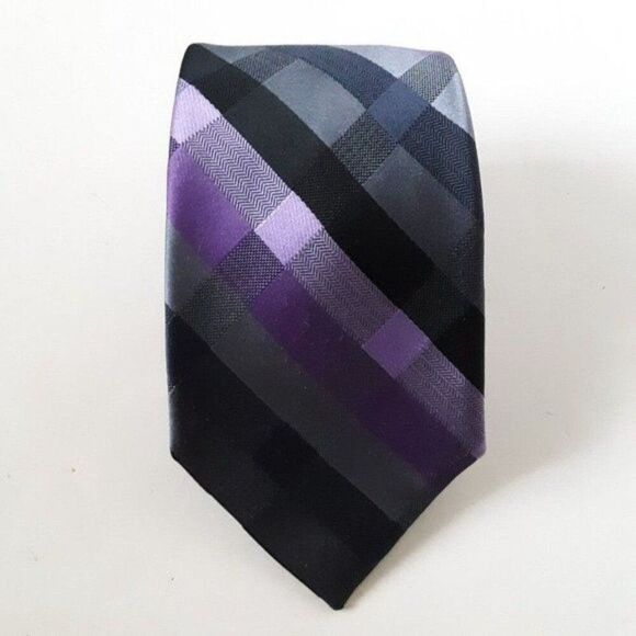 Michael By Michael Kors Men's Purple Silk Tie - Picture 1 of 12